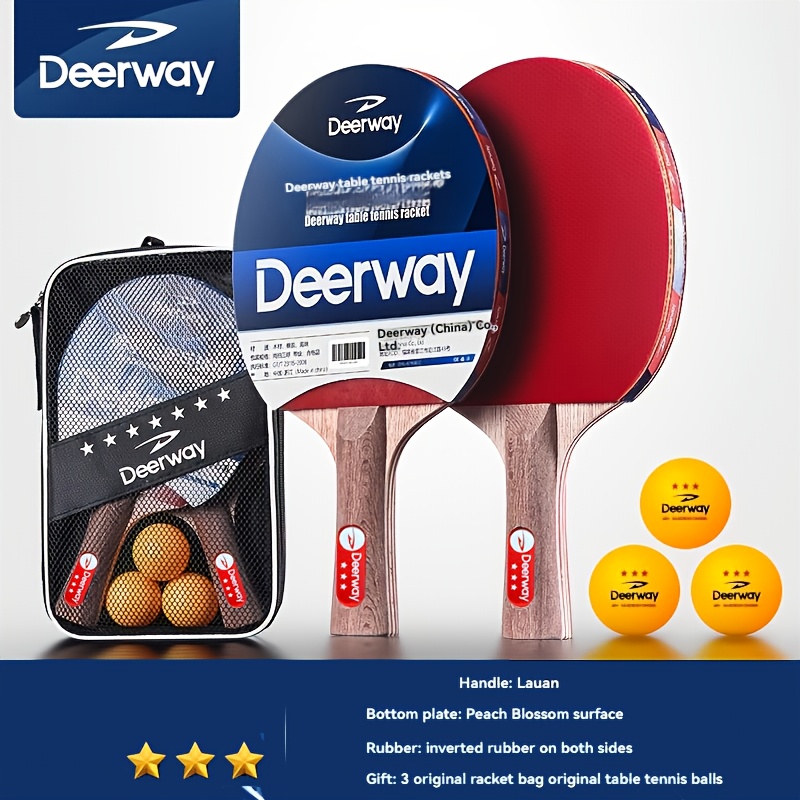 Table Tennis Net - Deerway Table Tennis Racket Set Horizontal