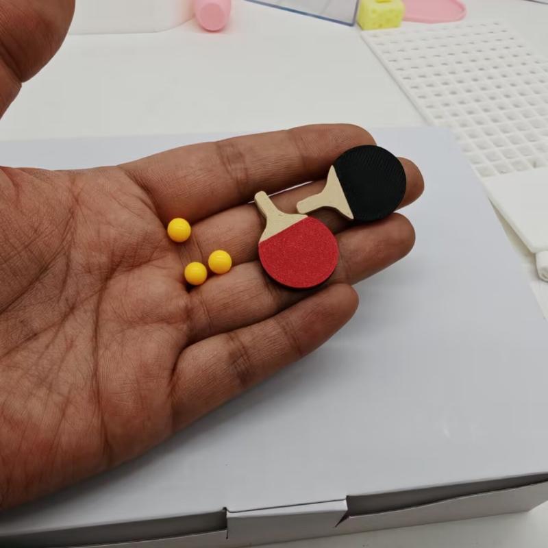 1Set Dollhouse Miniature Ping  - Table Tennis Reference review and price
