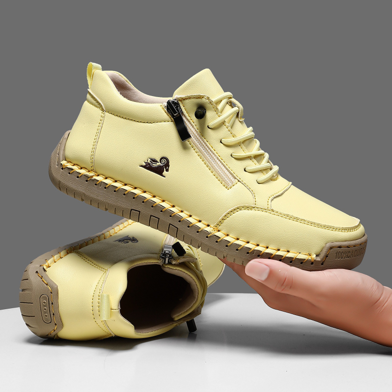 Women's Sneakers Handmade Leat - Anti Loop Rubber review and price